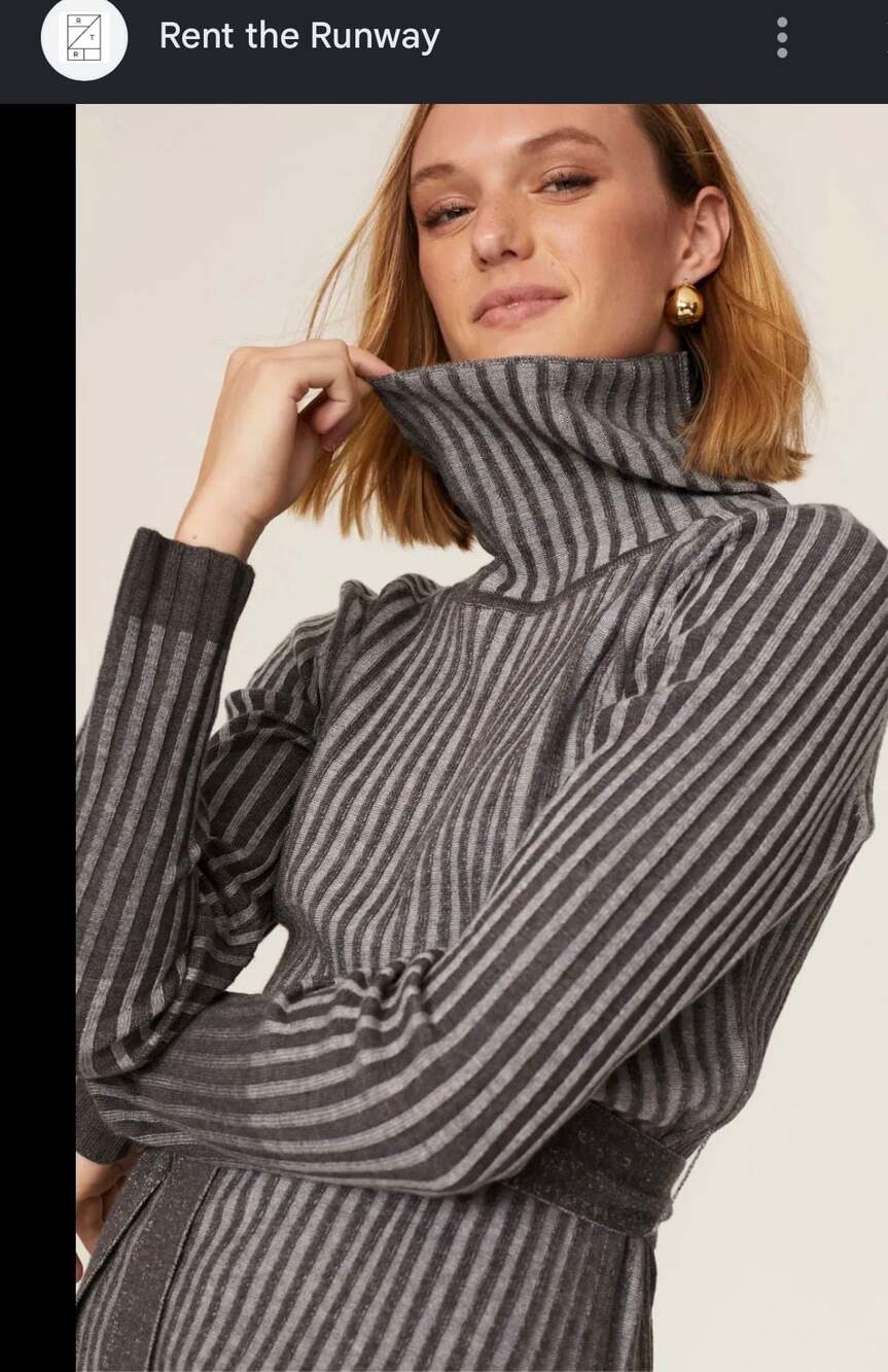 TOME Collective x Rent The Runway Ribbed Turtleneck Sweater